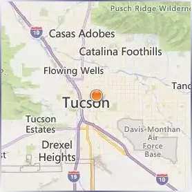 University of Arizona Location Map University of Arizona Location Map