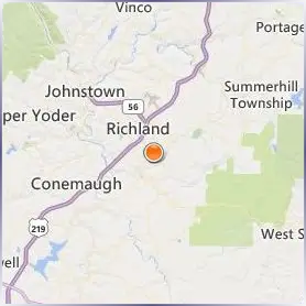 University of Pittsburgh Johnstown Location Map University of Pittsburgh Johnstown Location Map
